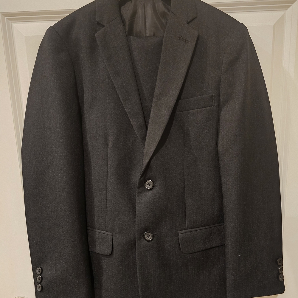 VanHeusen Boys Black Suit
